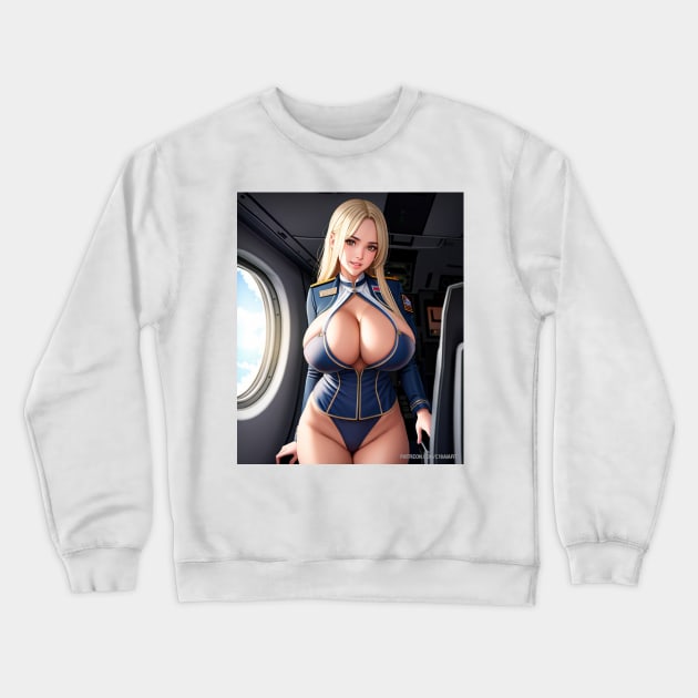 Co-pilot Attendant Crewneck Sweatshirt by DeunanKneute